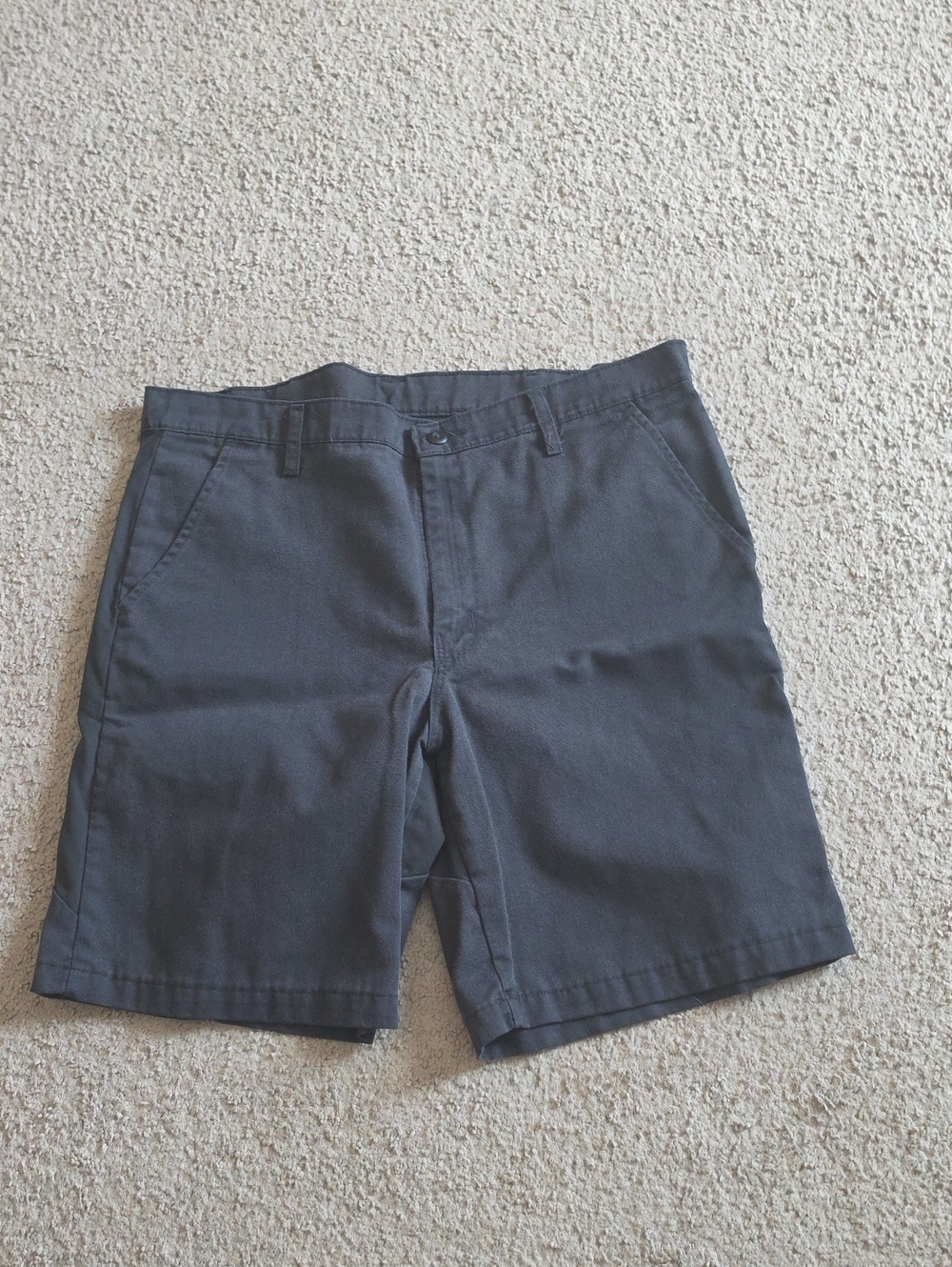Men's Flat Front Charcoal Shorts — Clean Everyday Comfort